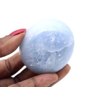 Seixo de calcita azul