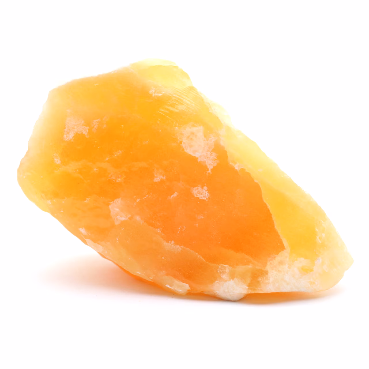 Rocha de calcita laranja