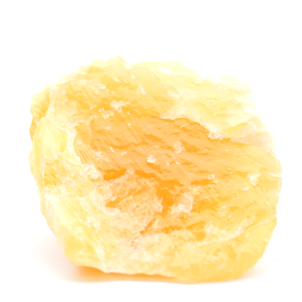 Rocha de calcita laranja