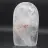 Pedra de cristal de rocha polida