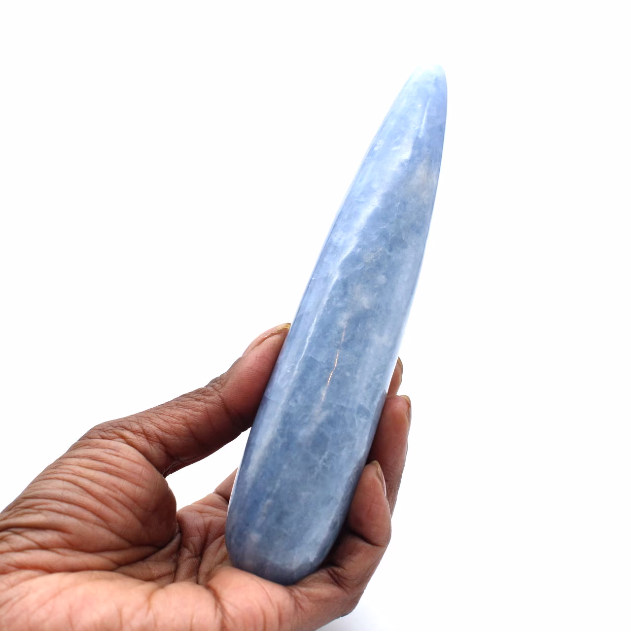 Bastão de massagem de calcita azul