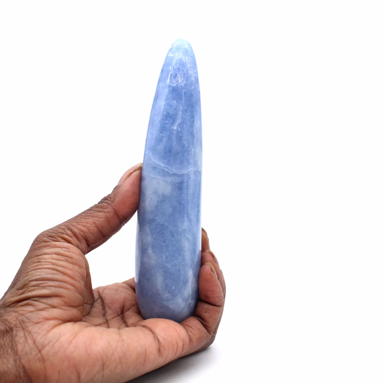 Bastão de massagem de calcita azul