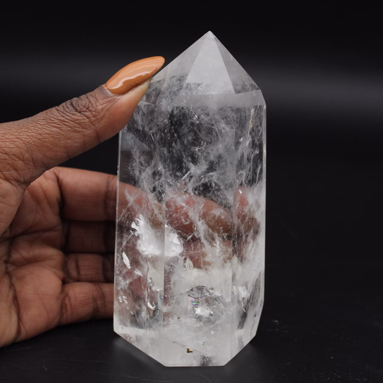 Prisma de Cristal de Quartzo de Madagascar