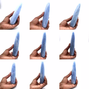 Bastão de calcita azul