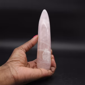 Vara de massagem de quartzo rosa