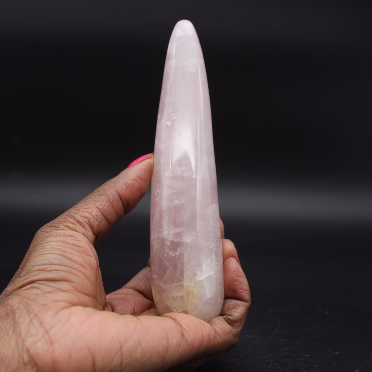Bastão de Quartzo Rosa