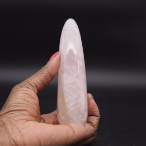 Vara de massagem de quartzo rosa
