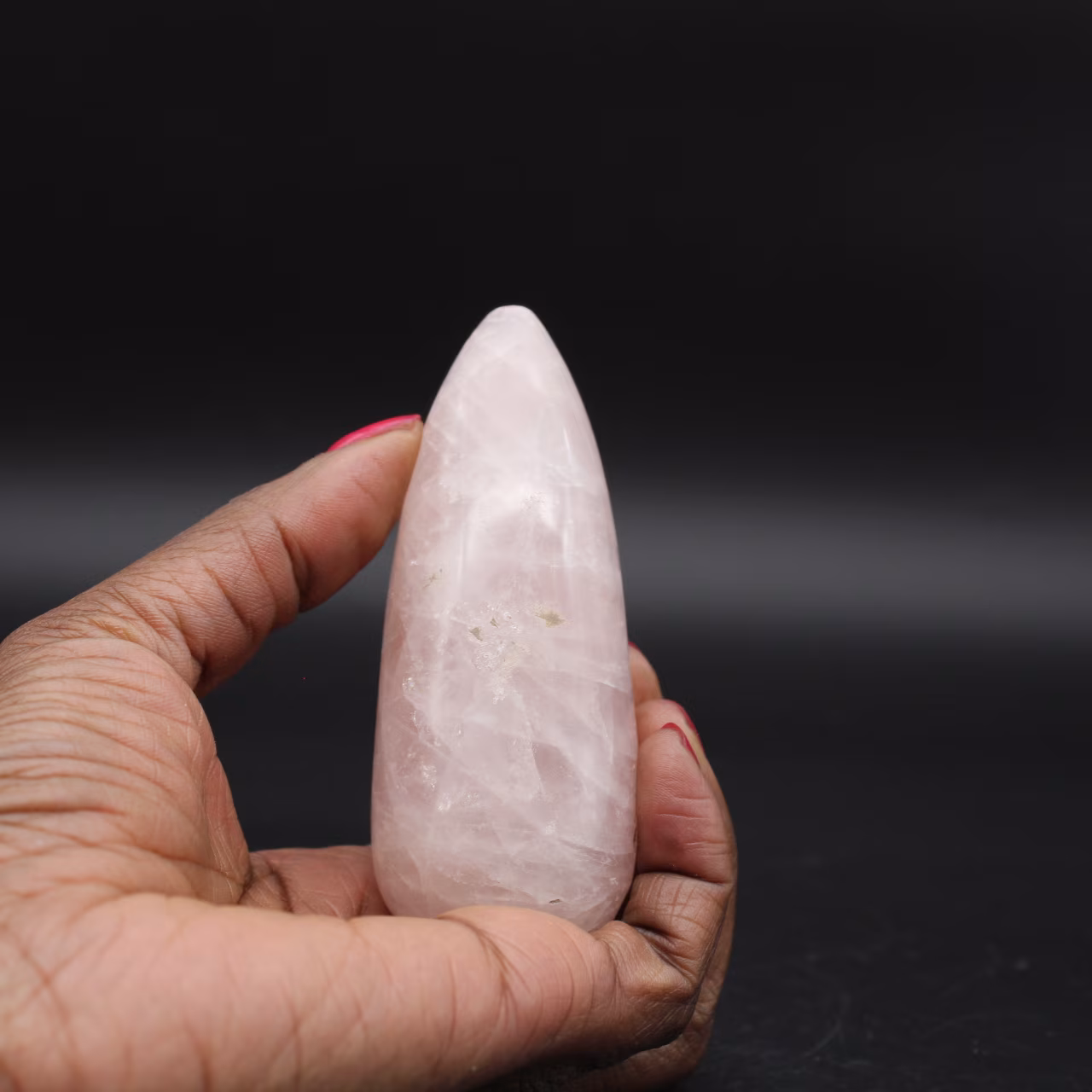 Vara de massagem de quartzo rosa
