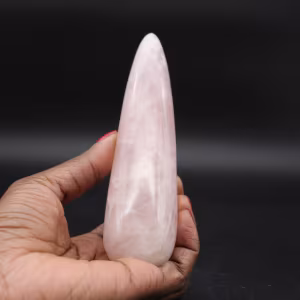 Vara de massagem de quartzo rosa