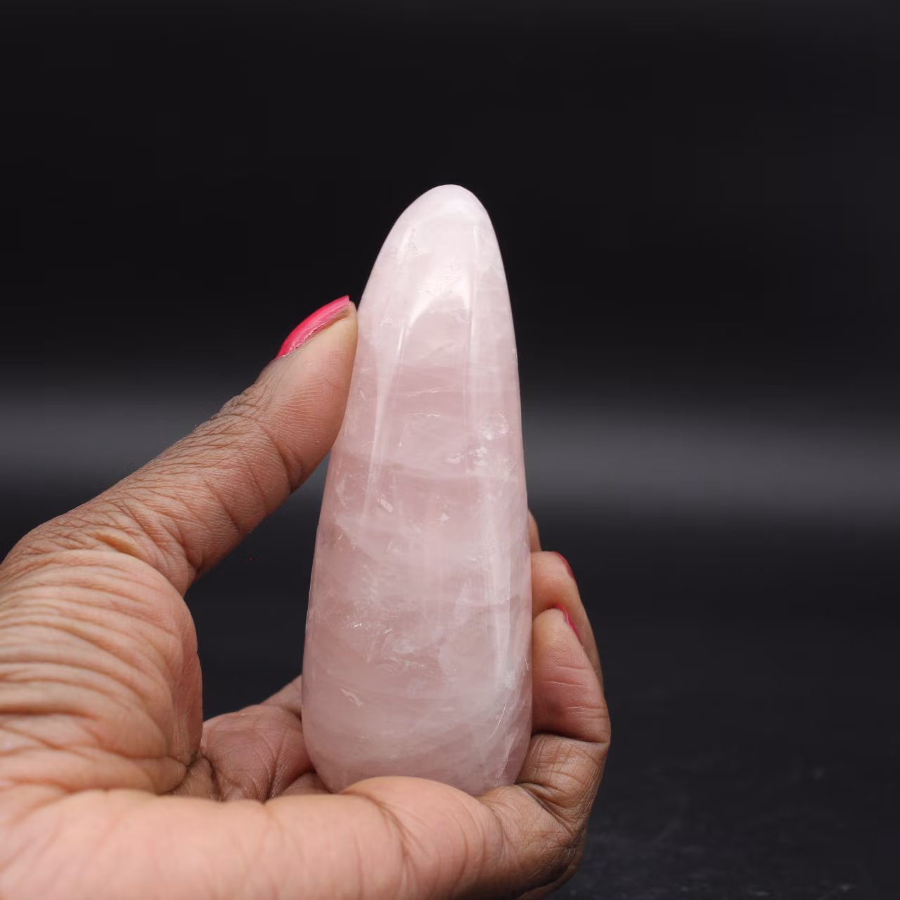 Vara de massagem de quartzo rosa