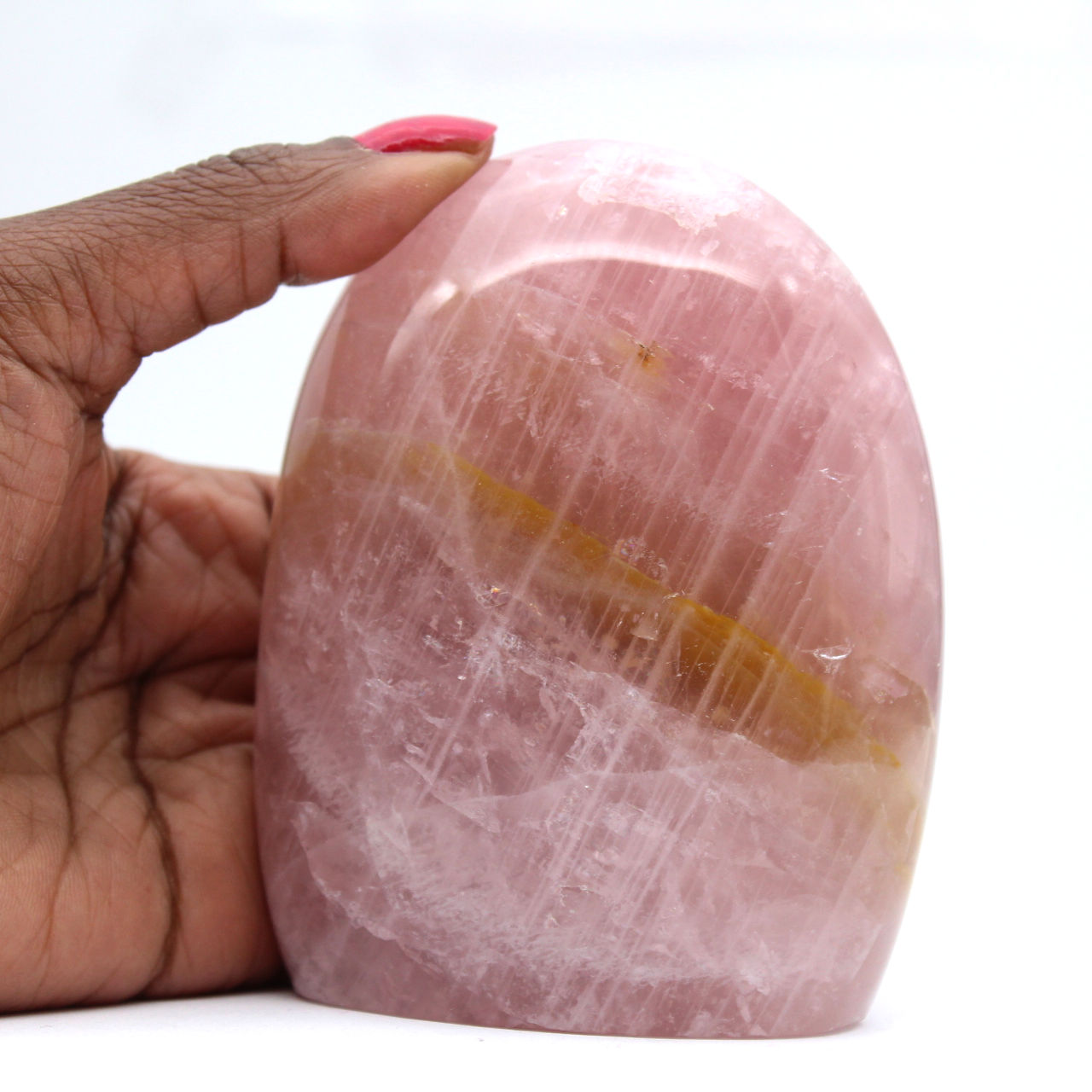 quartzo rosa de Madagascar
