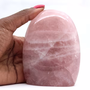 Quartzo rosa polido