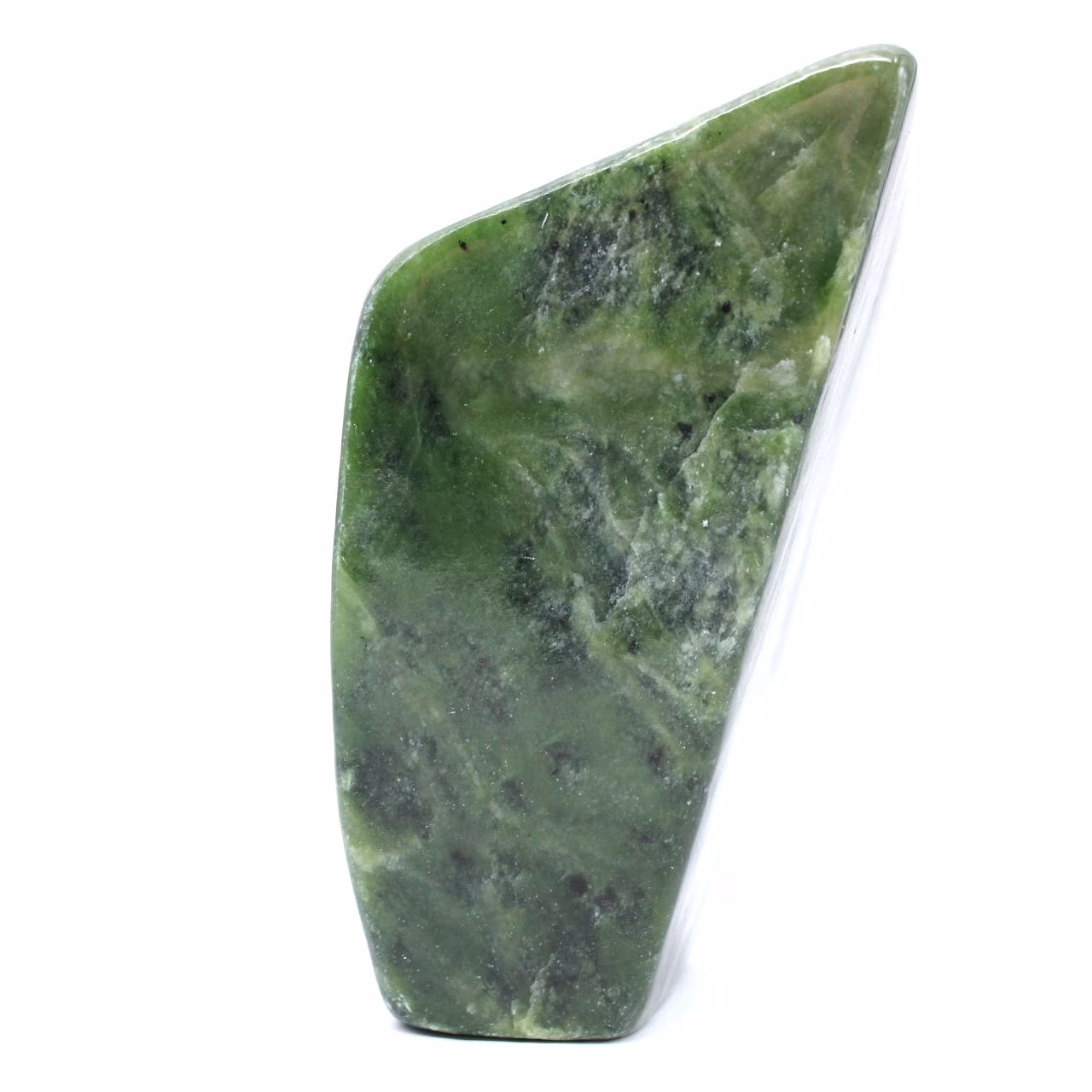 Pedra polida de jade nefrita