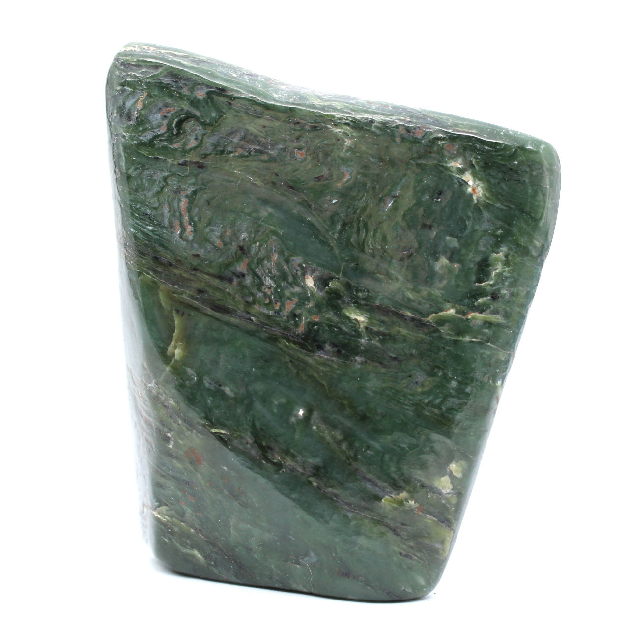 Jade nefrita polida