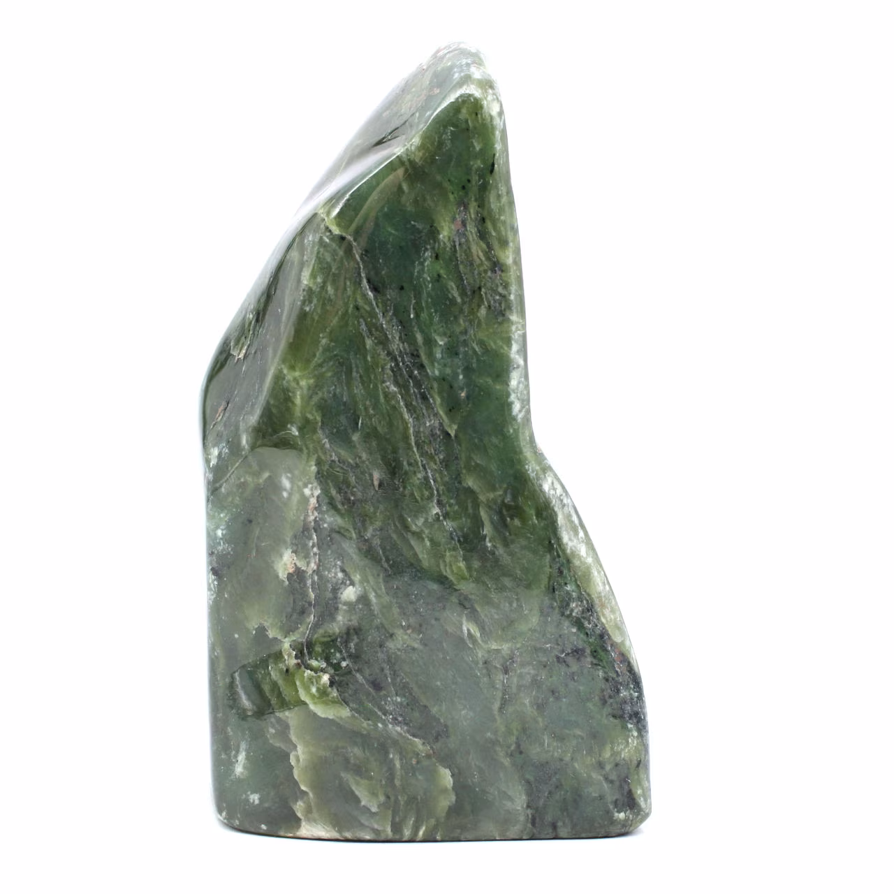 Pedra polida de jade nefrita