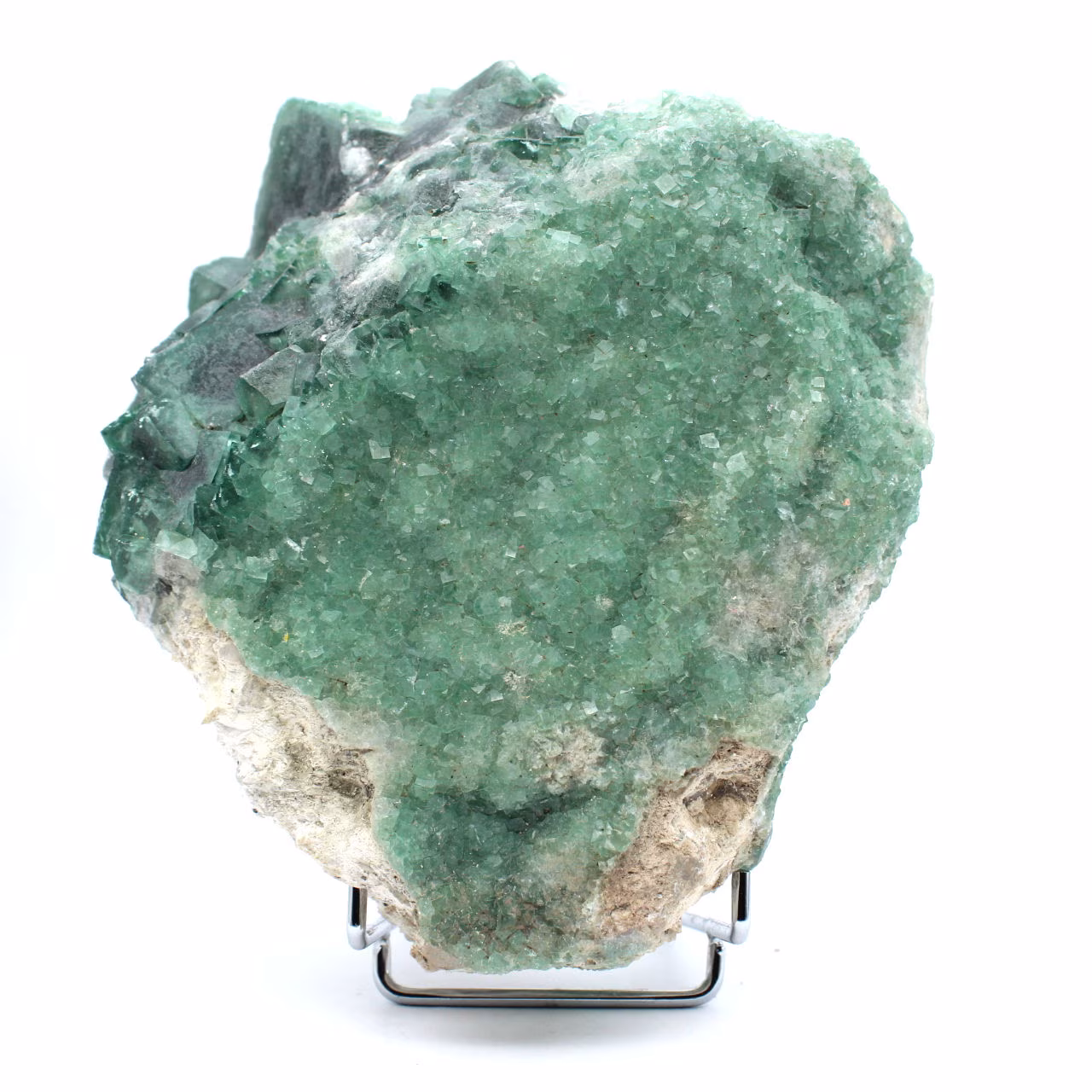Cubos de fluorita verde em ganga