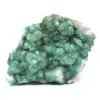Cristais de fluorita verde bruto em ganga - 0