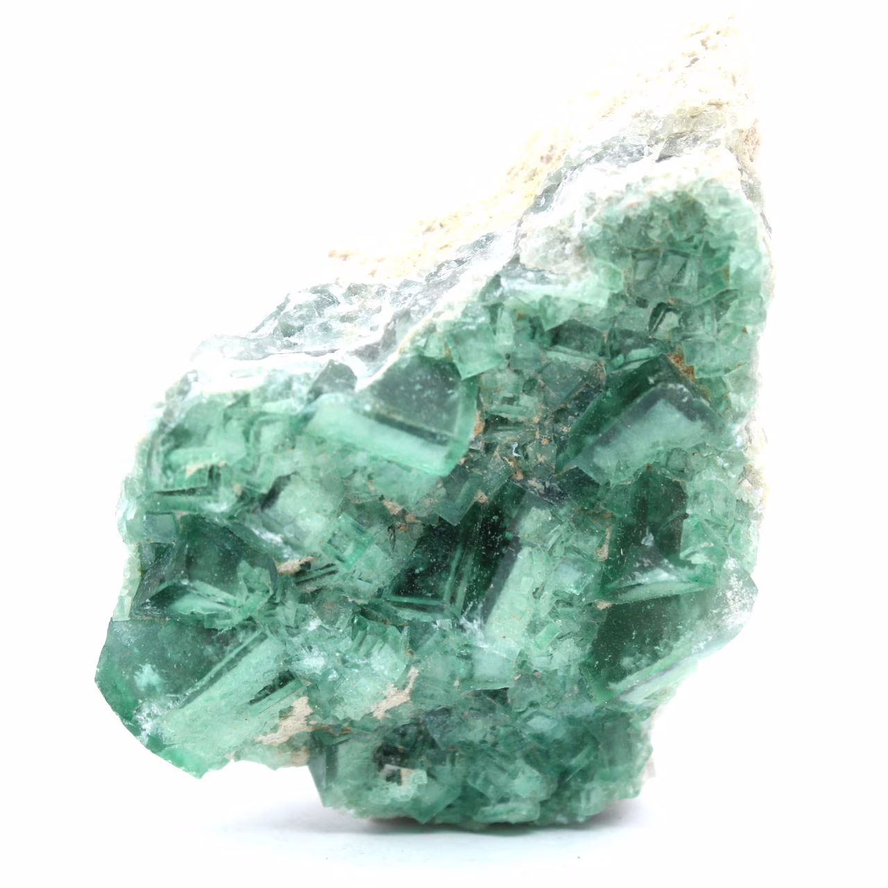 Fluorita natural bruta em ganga