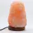Lâmpada USB de sal rosa do Himalaia