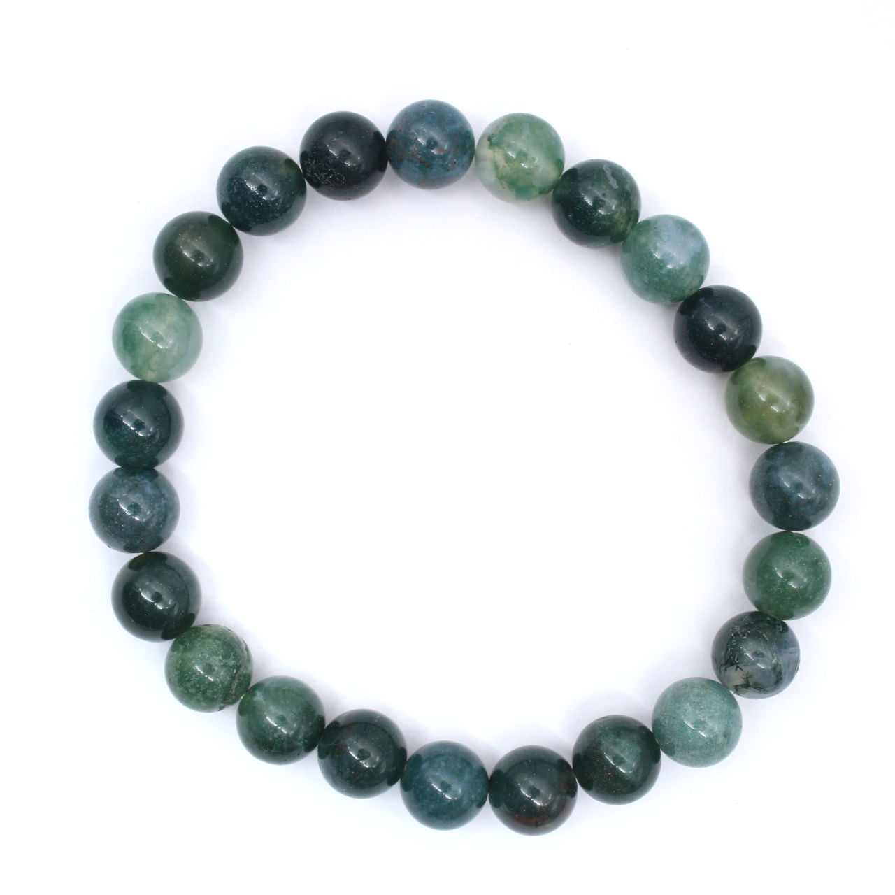 Pulseira de ágata musgo