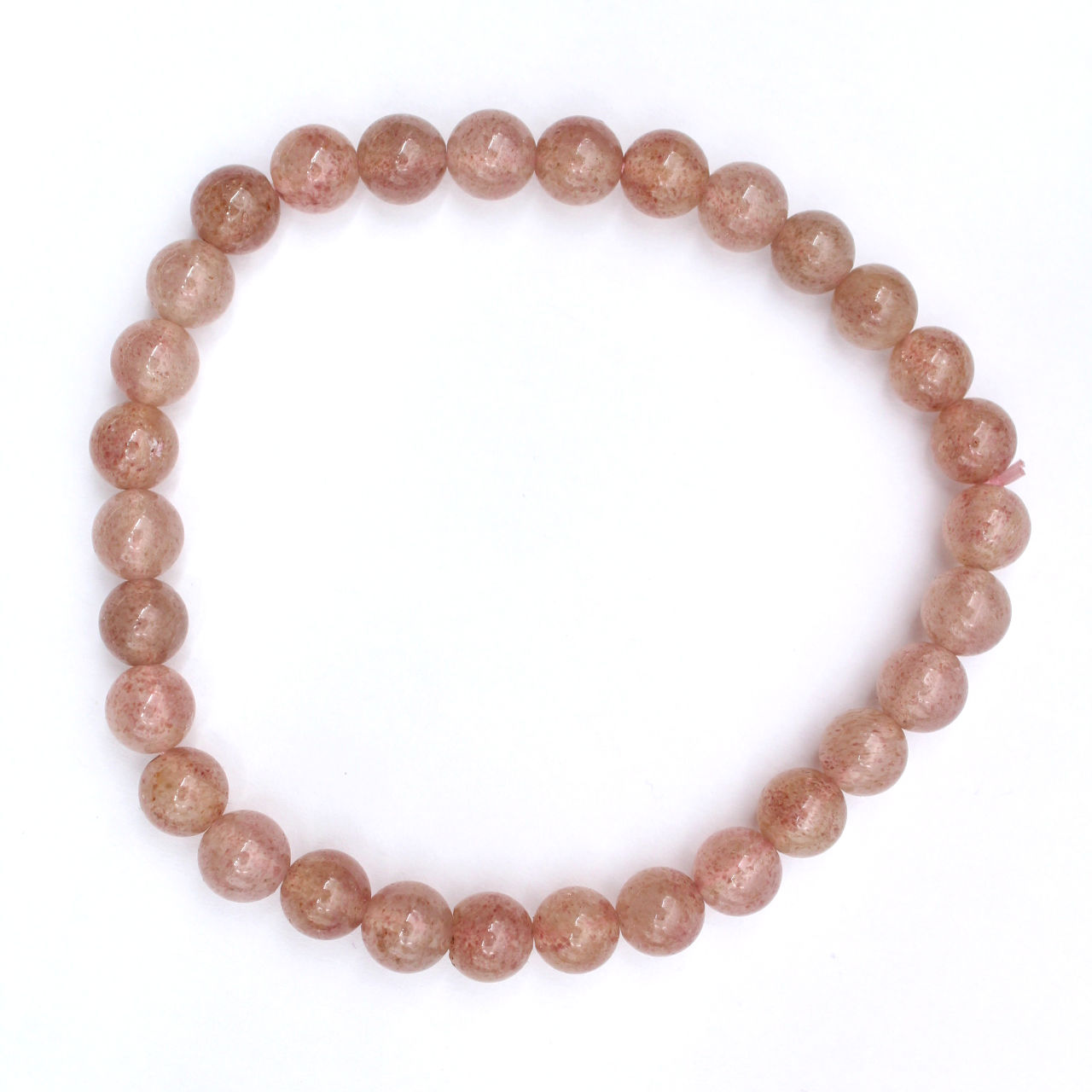 Pulseira de quartzo rosa
