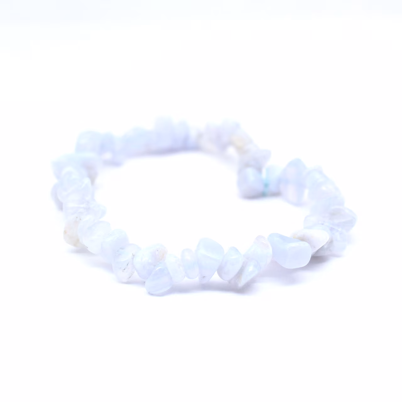 Pulseira de calcedônia azul