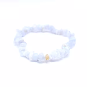 Pulseira de calcedônia azul