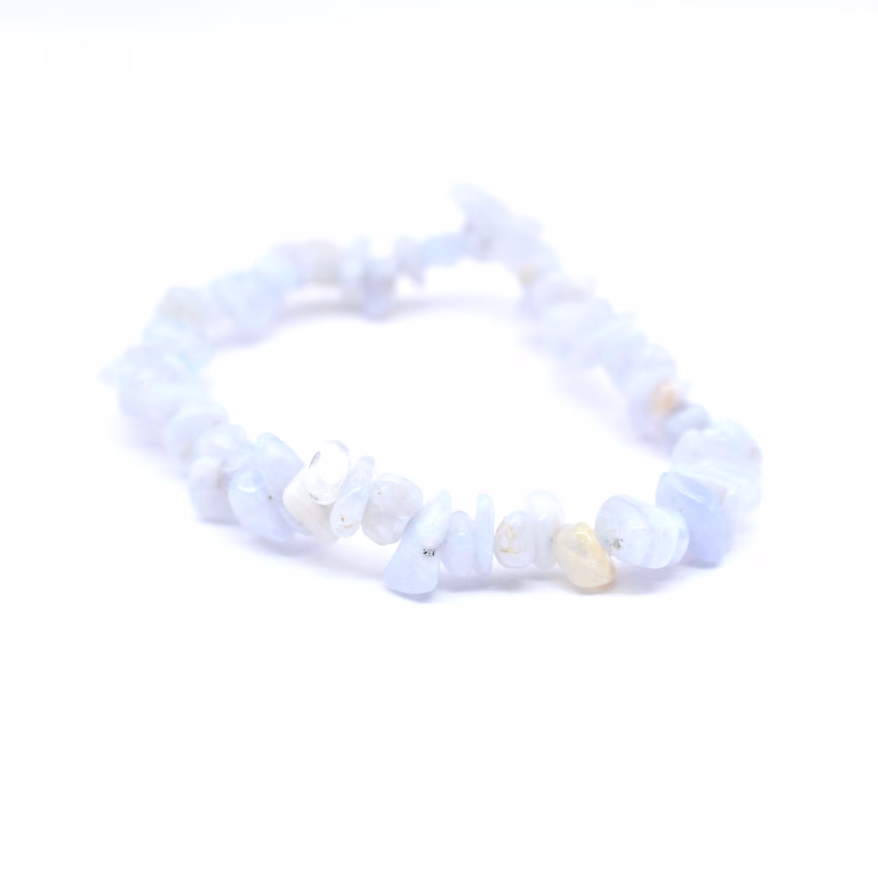 Pulseira de calcedônia azul