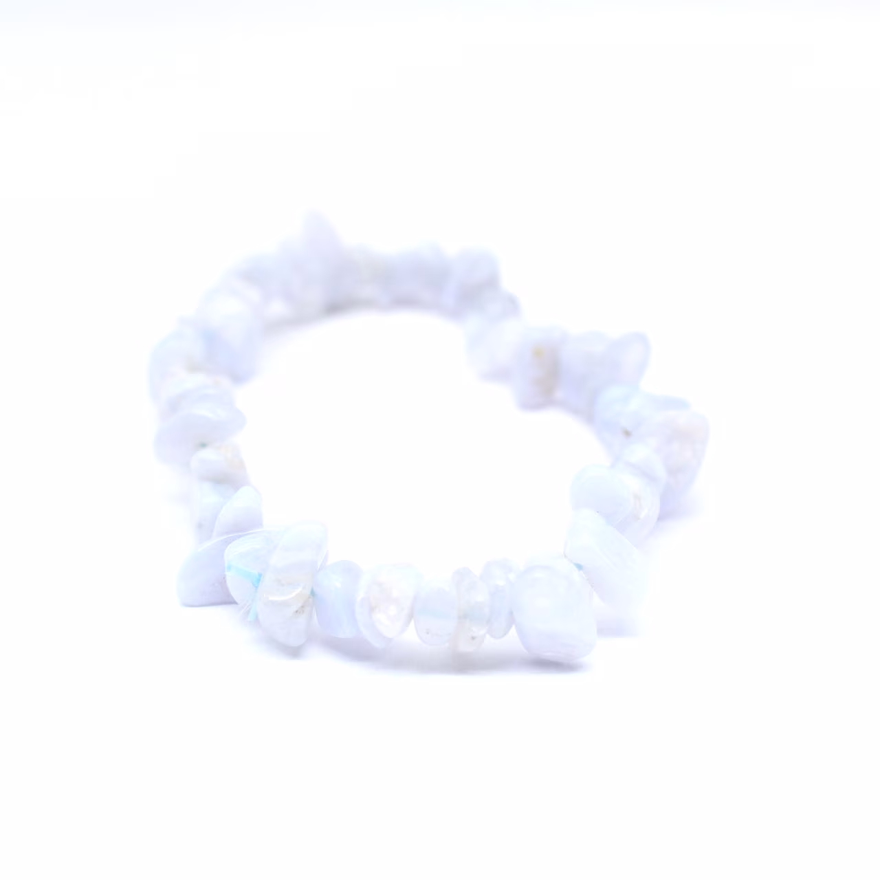 Pulseira de calcedônia azul