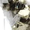 Grandes cristais de pirite com calcita - 6