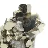 Cubos Grandes de Pirita com Cristais de Quartzo - 6