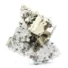 Pirite sobre ganga com calcita e quartzo - 1