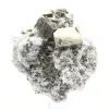 Pirite sobre ganga com calcita e quartzo - 1