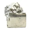 Cubo grande de pirite com cristais de quartzo - 0