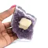 Cubo de calcita em ametista - 0