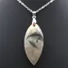 Pingente de chama em jaspe estampado - 1