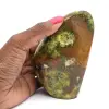 Pedra de opala verde polida de Madagáscar - 0