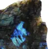 Labradorite polida de um lado colecionável - 6