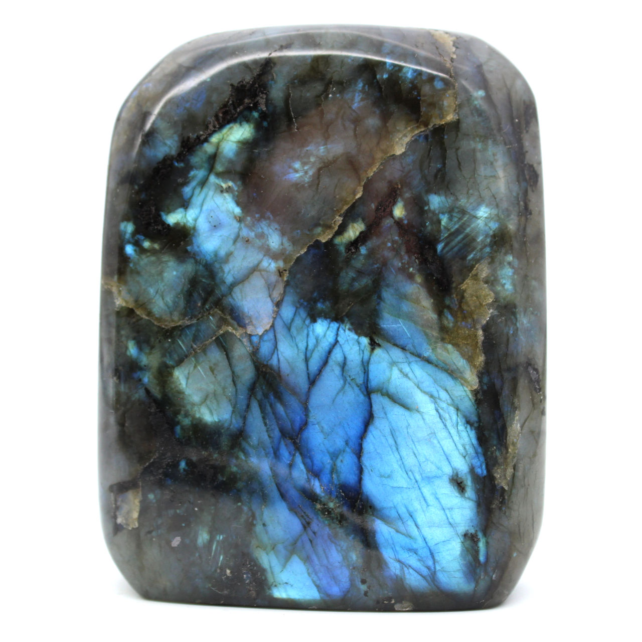 Pedra labradorite natural polida