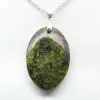 Ovale groene opaal hanger - 2