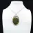 Ovale groene opaal hanger