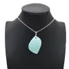 Pendente de chama de amazonita - 0