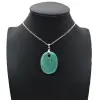 Pingente de amazonita oval - 0
