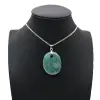 Pingente de amazonita oval - 0