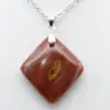 Pendente de losango de jaspe orbicular - 2