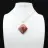 Pendente de losango de jaspe orbicular