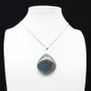 Pingente de gota de labradorite - 1