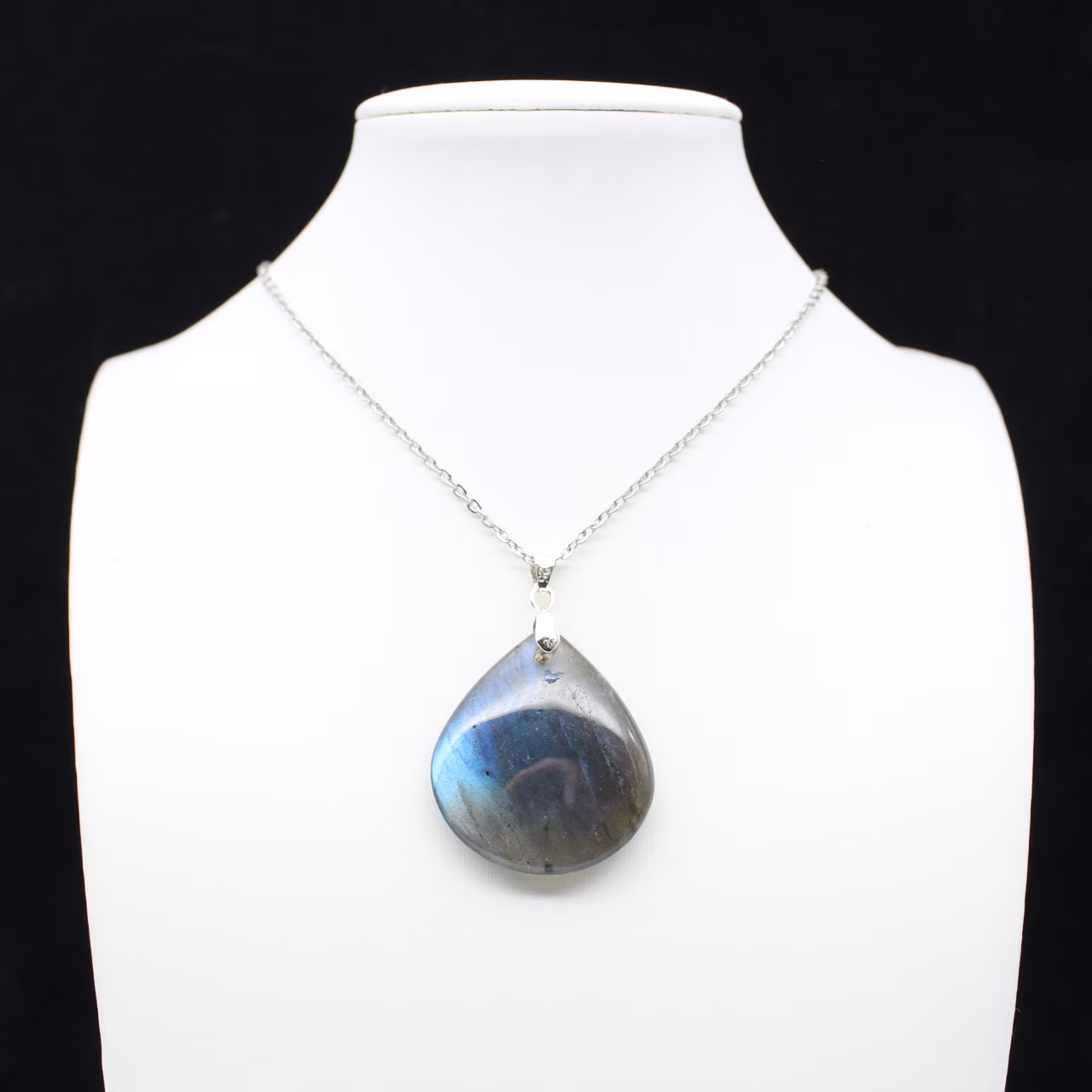 Pingente de gota de labradorite