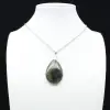 Pingente de gota de labradorite - 0