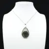 Pingente de gota de labradorite - 1